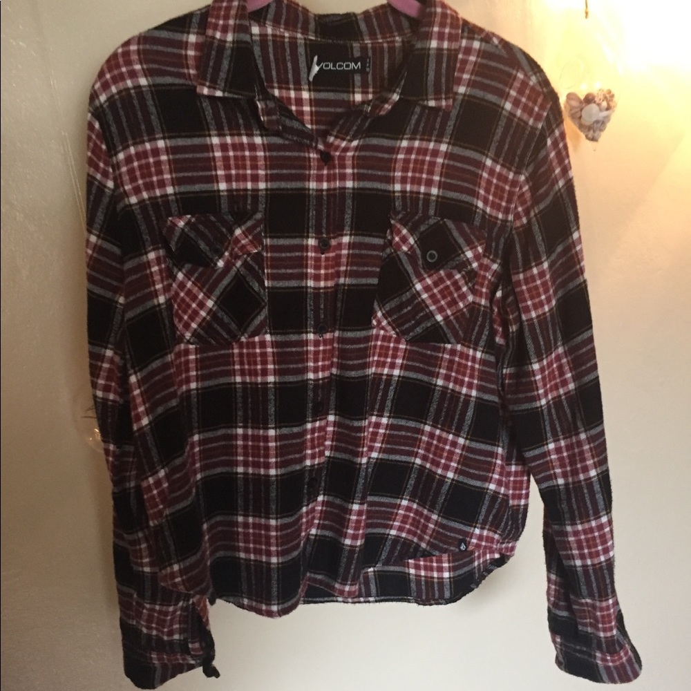 VOLCOM FLANNEL TOP - Picture 2 of 3